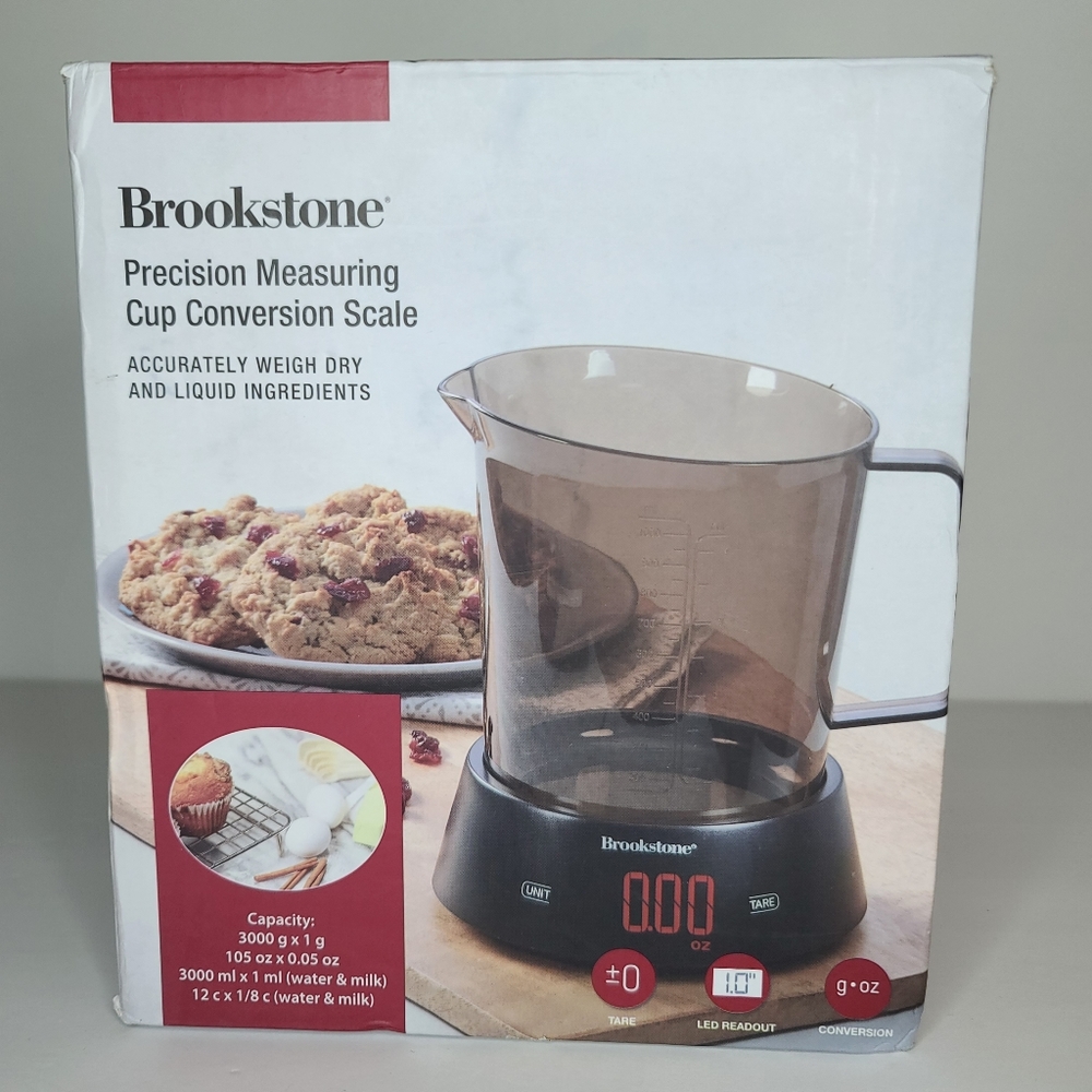 BROOKSTONE Precision Measuring Cup Conversion Scale. Open Box, New